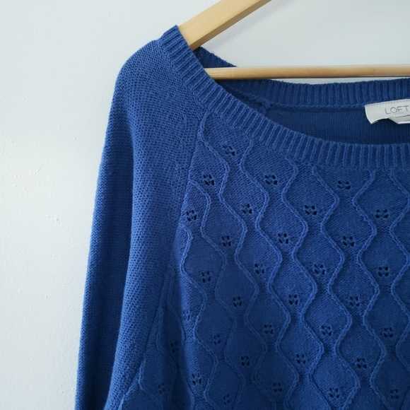 LOFT Sweaters - Loft || Blue Knit Sweater